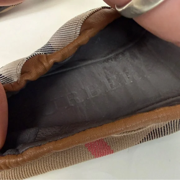 Burberry Nova Check Plaid Round Tow Ballet Flats - Picture 5 of 7